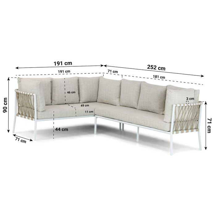 Lifestyle Cordani dining loungeset 4-delig