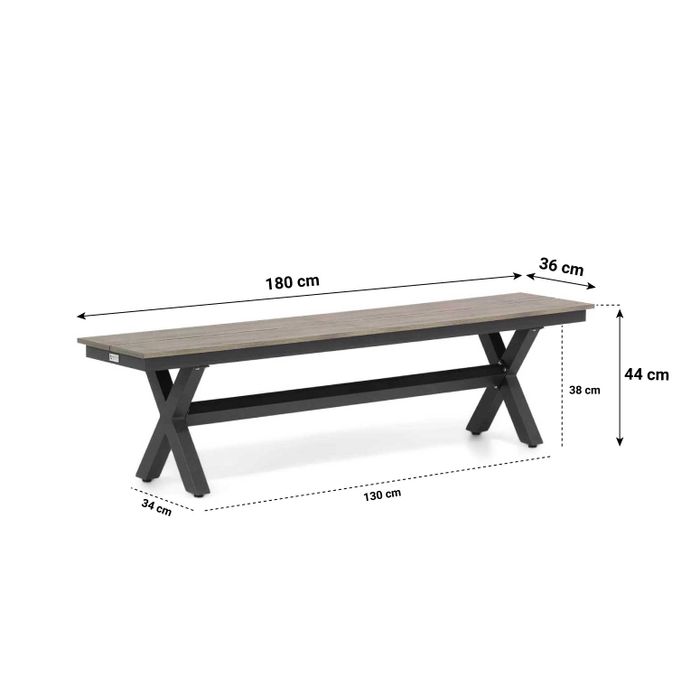 Presto Ricadi/Forest 180 cm dining tuinset 4-delig