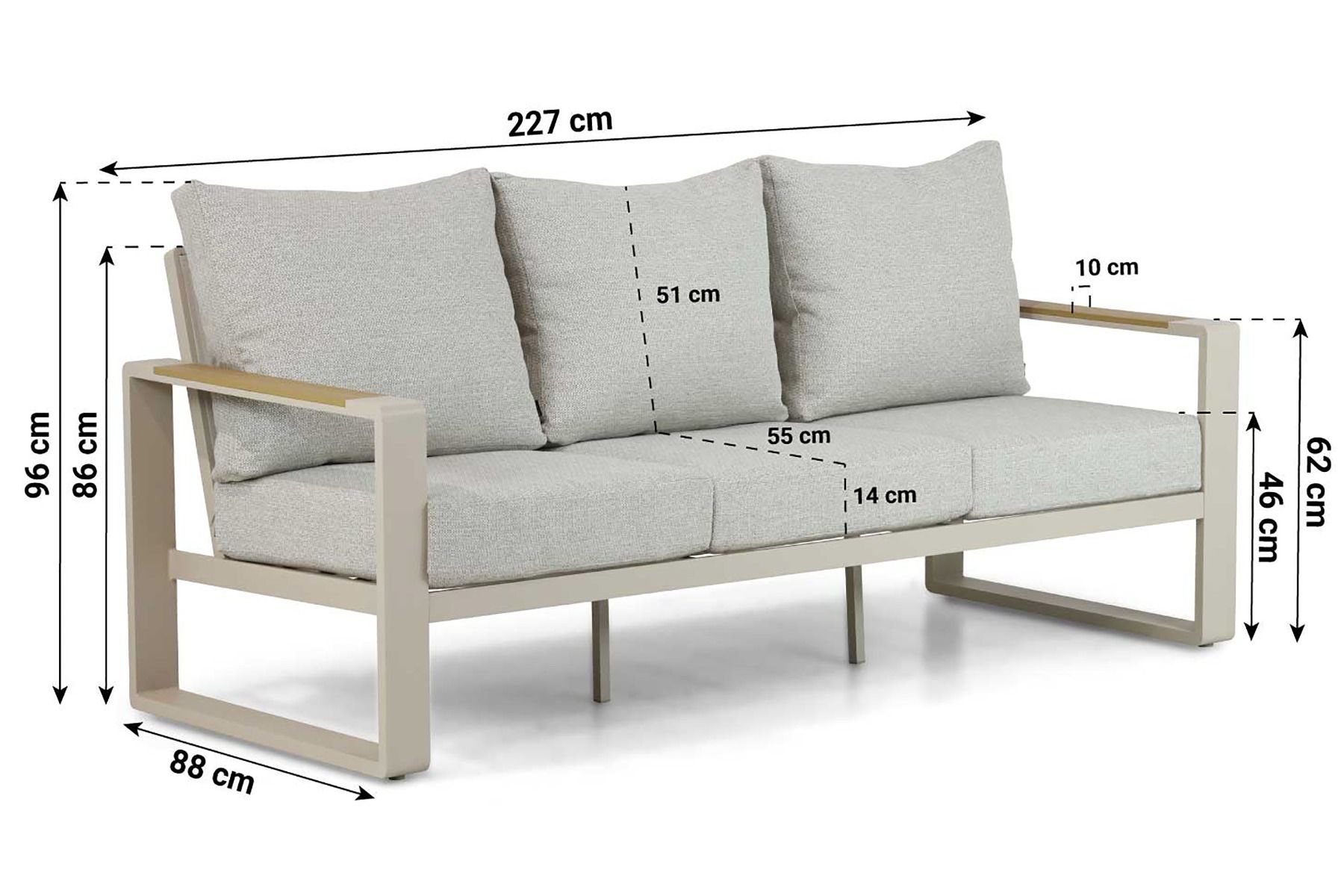 Lifestyle Lezo stoel-bank loungeset 4-delig