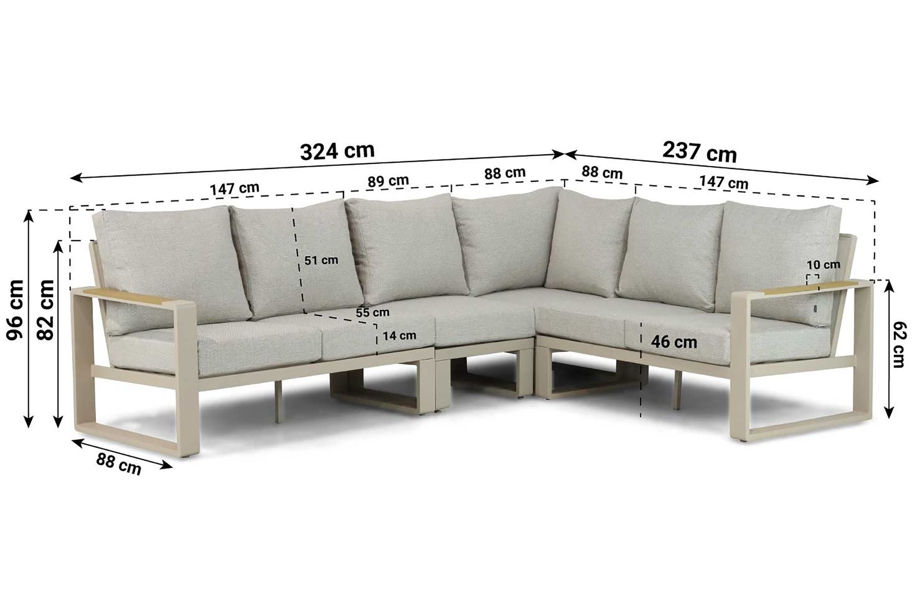 Lifestyle Lezo hoek loungeset 5-delig