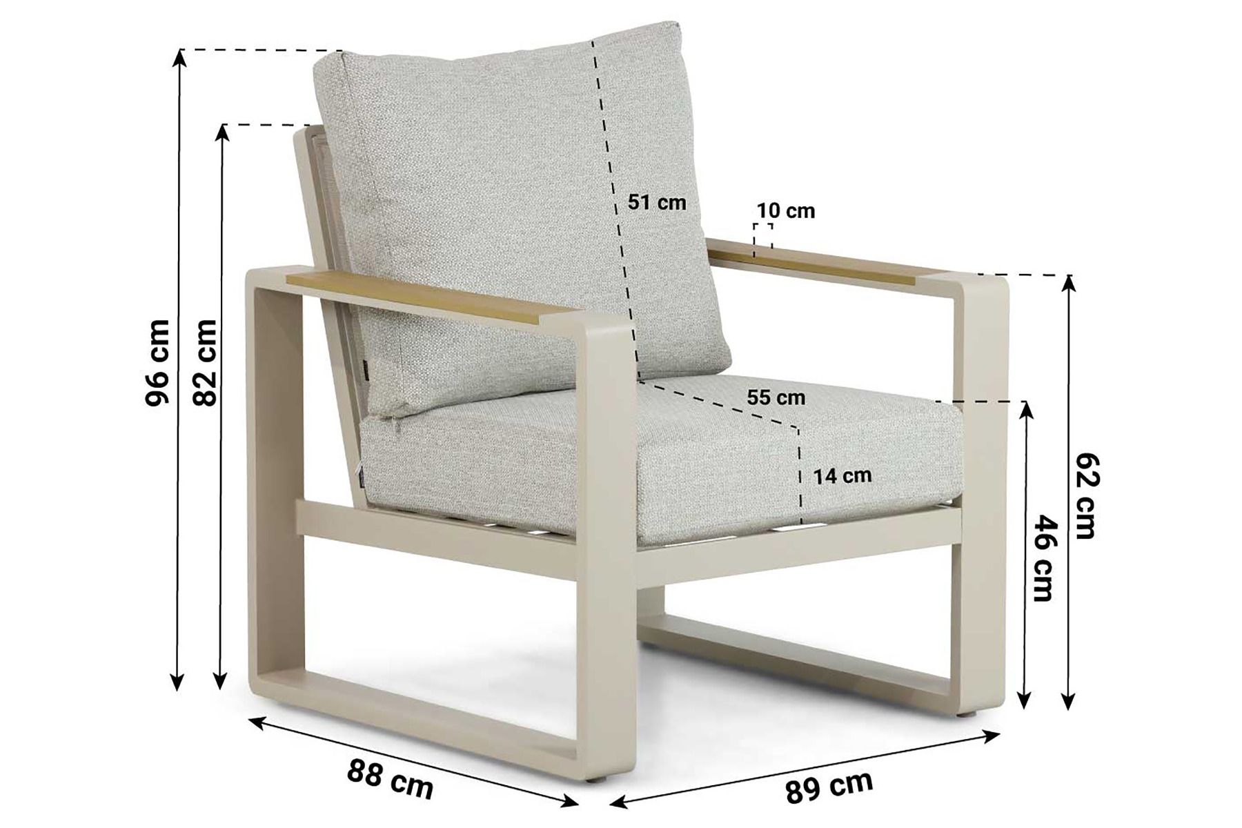 Lifestyle Lezo stoel-bank loungeset 4-delig