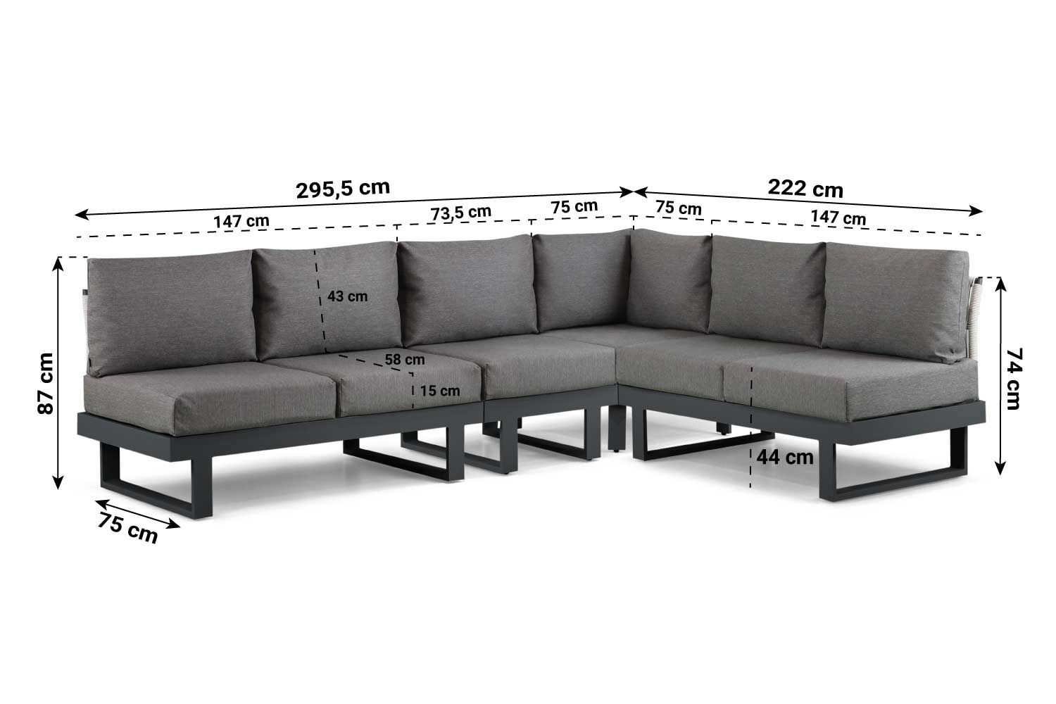 Lifestyle Lorenzo hoek loungeset 4-delig