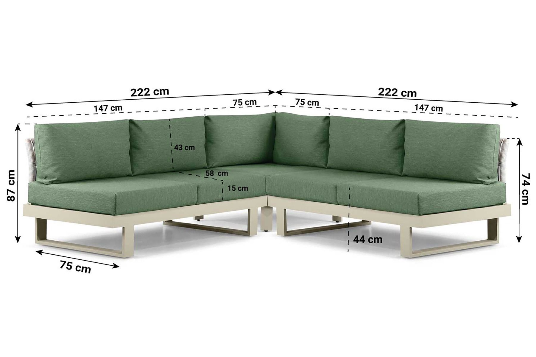 Lifestyle Lorenzo hoek loungeset 4-delig