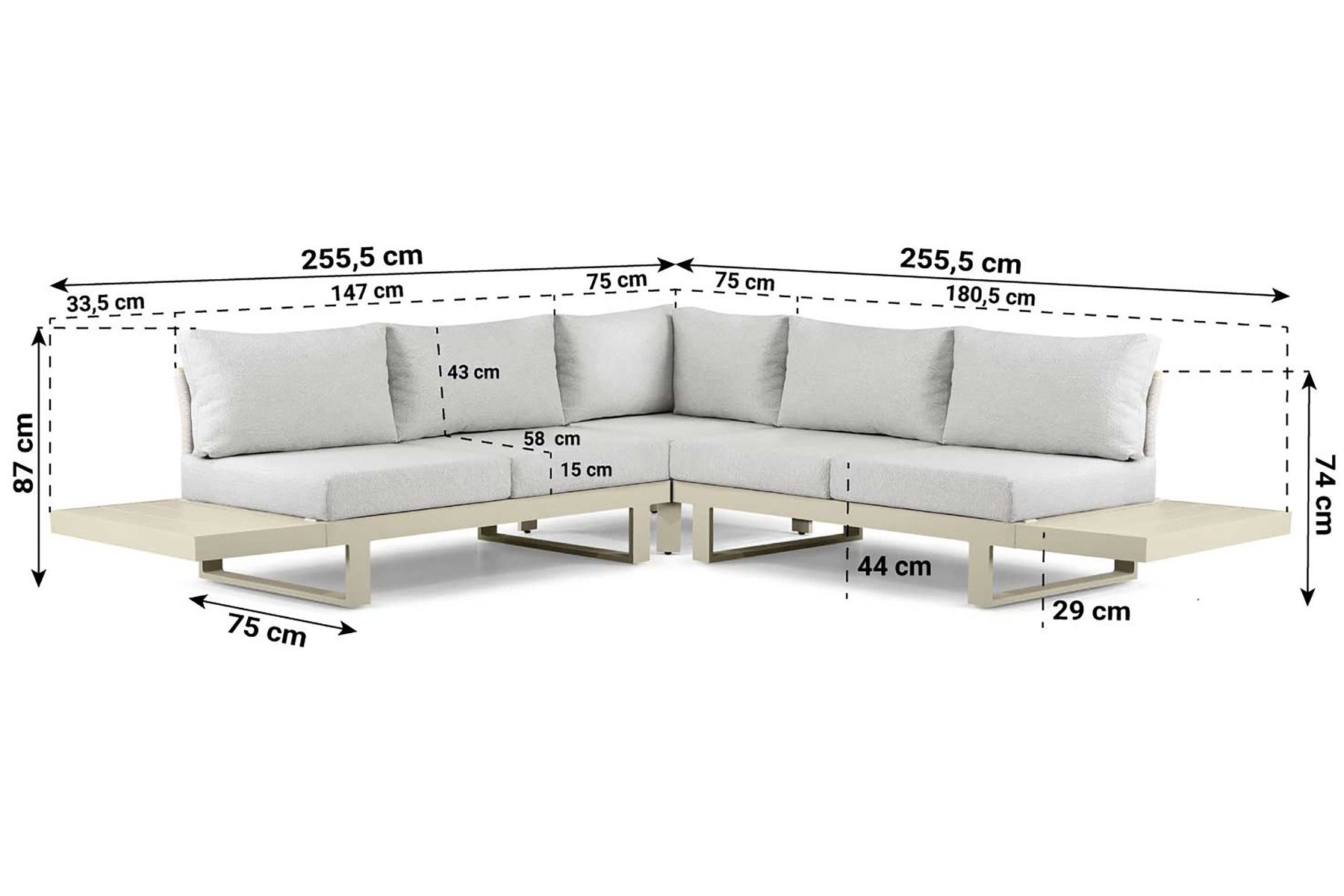 Lifestyle Lorenzo hoek loungeset 6-delig