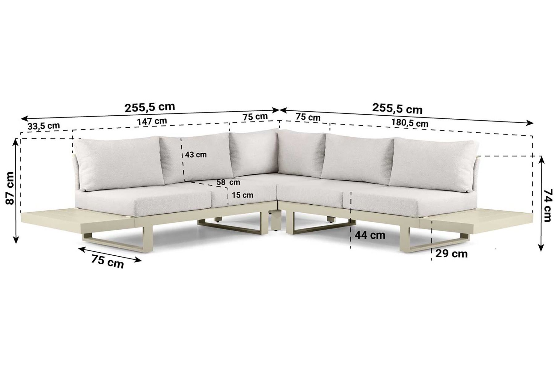 Lifestyle Lorenzo hoek loungeset 6-delig
