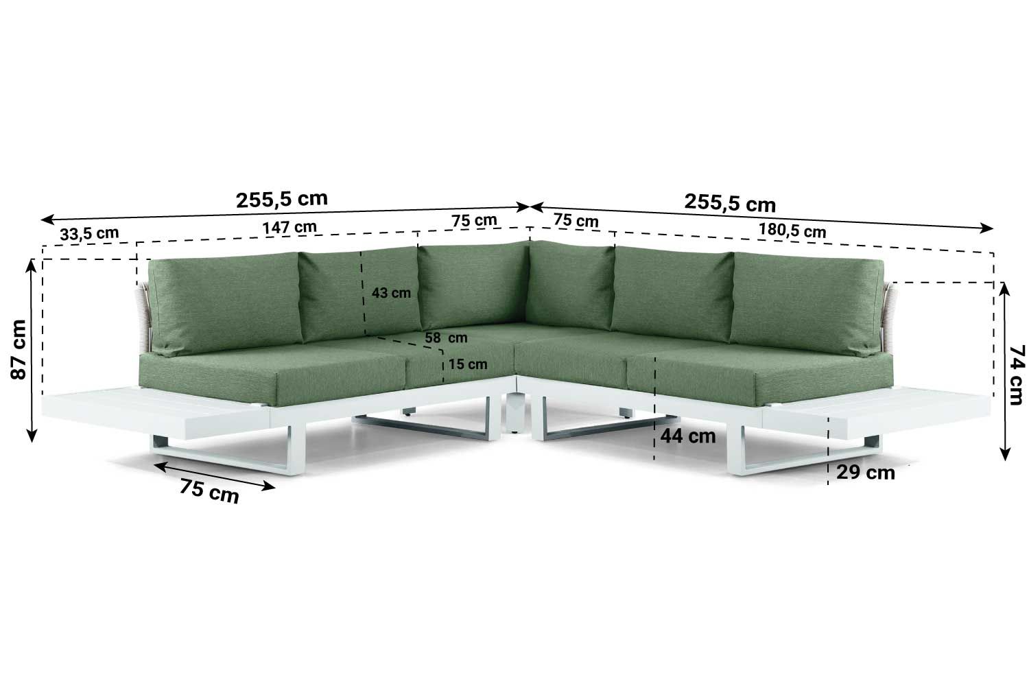 Lifestyle Lorenzo hoek loungeset 6-delig