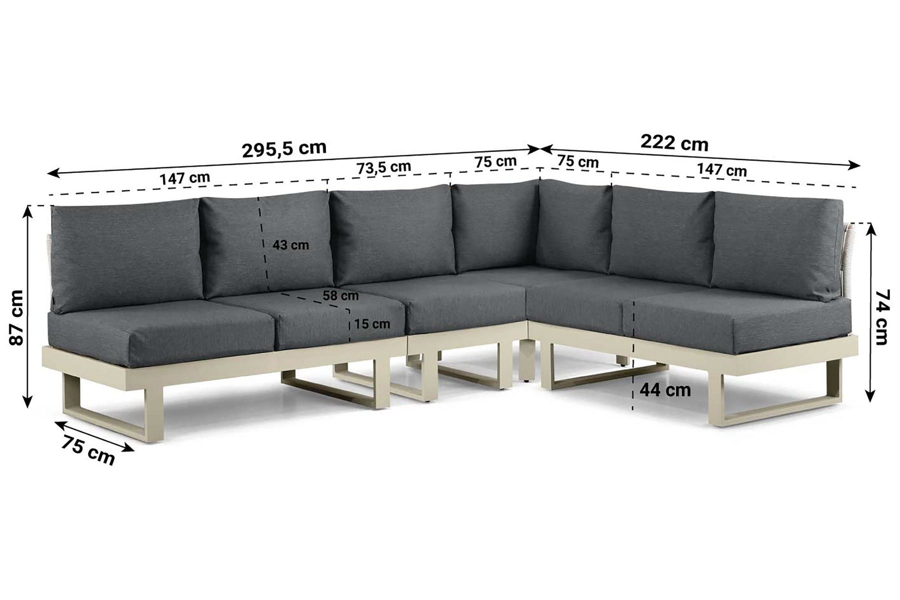 Lifestyle Lorenzo hoek loungeset 4-delig