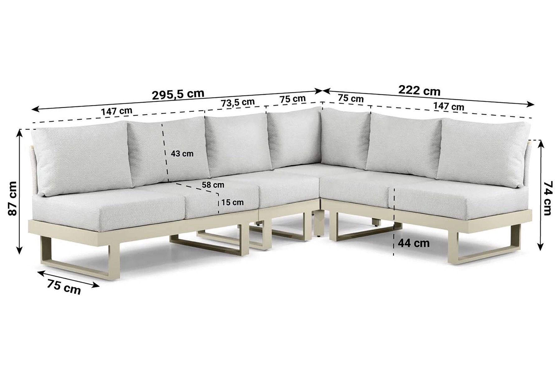 Lifestyle Lorenzo hoek loungeset 4-delig