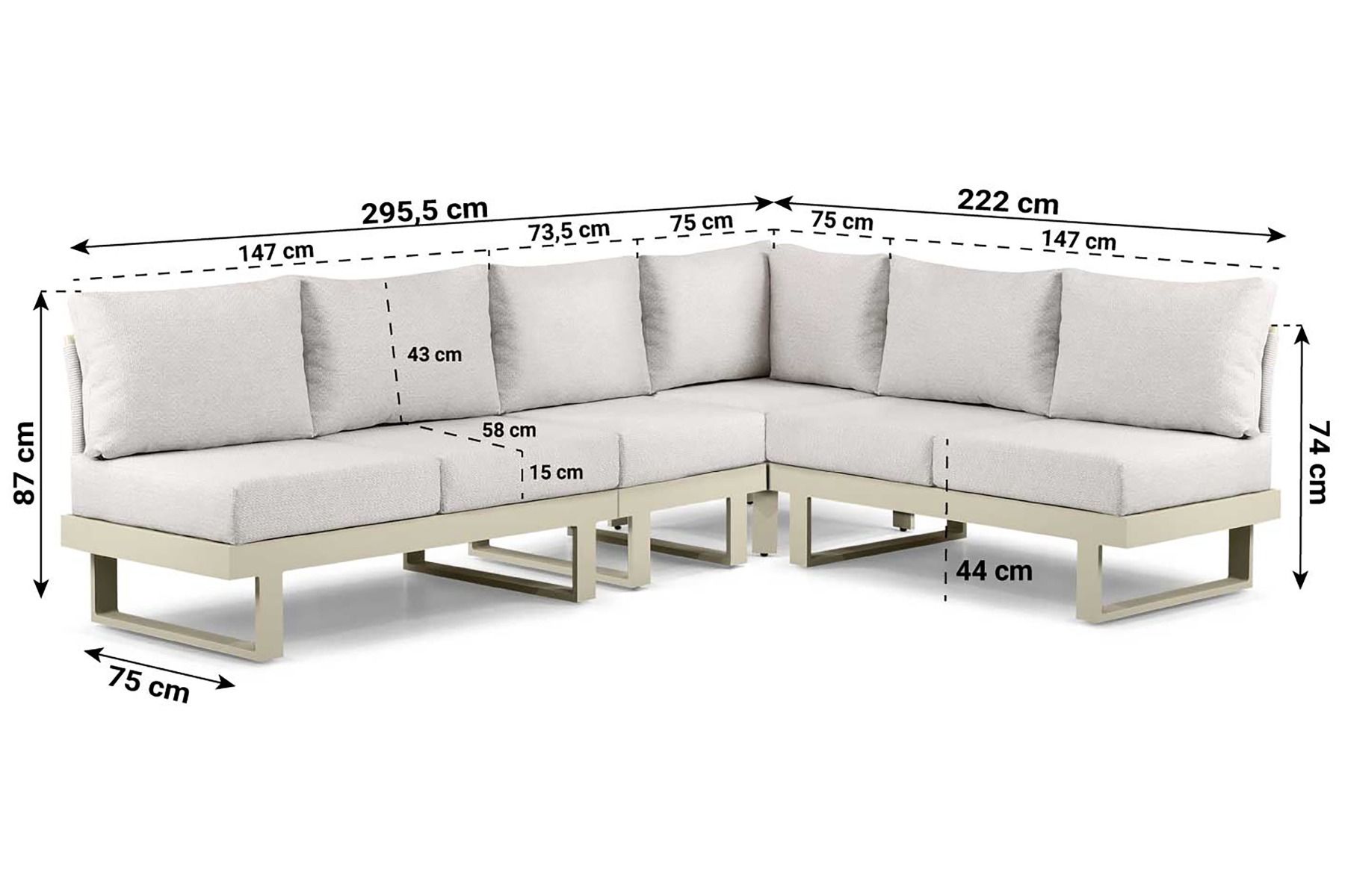 Lifestyle Lorenzo hoek loungeset 5-delig