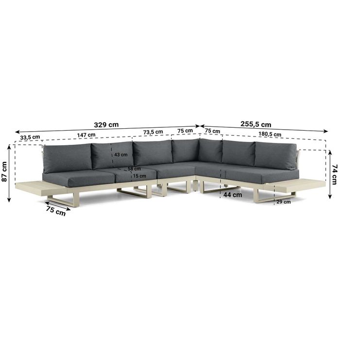 Lifestyle Lorenzo hoek loungeset 6-delig