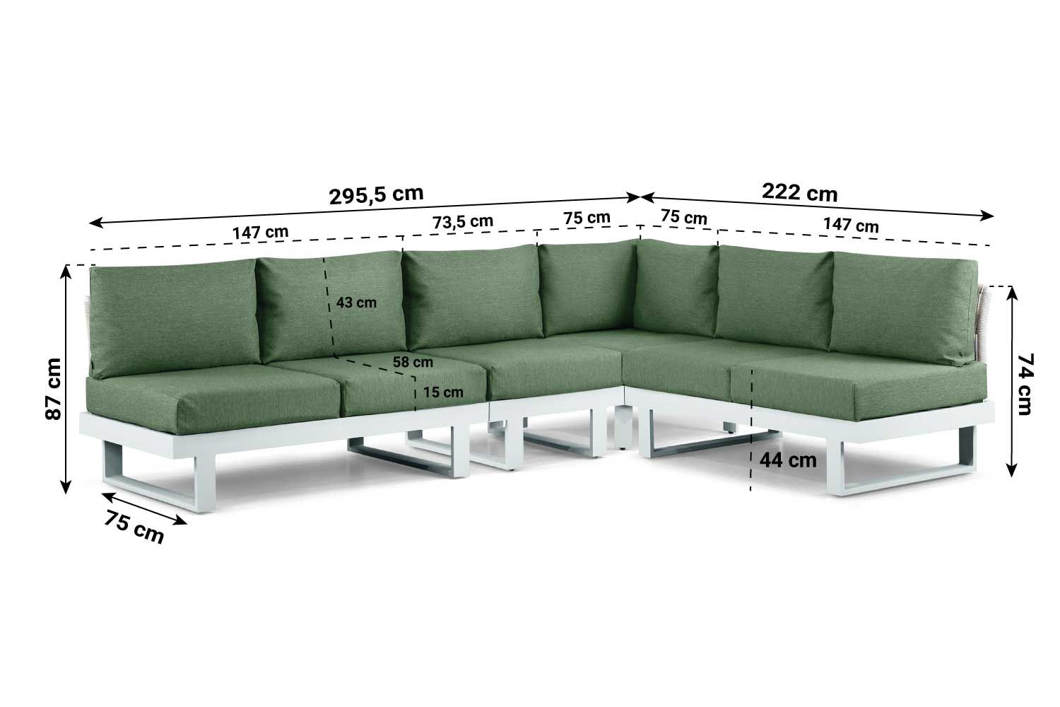 Lifestyle Lorenzo hoek loungeset 5-delig thumbnail