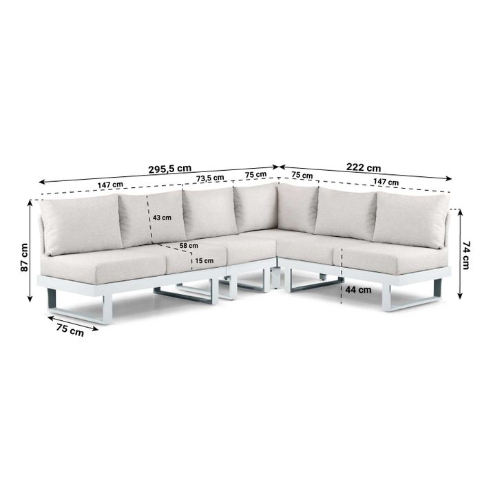 Lifestyle Lorenzo hoek loungeset 5-delig