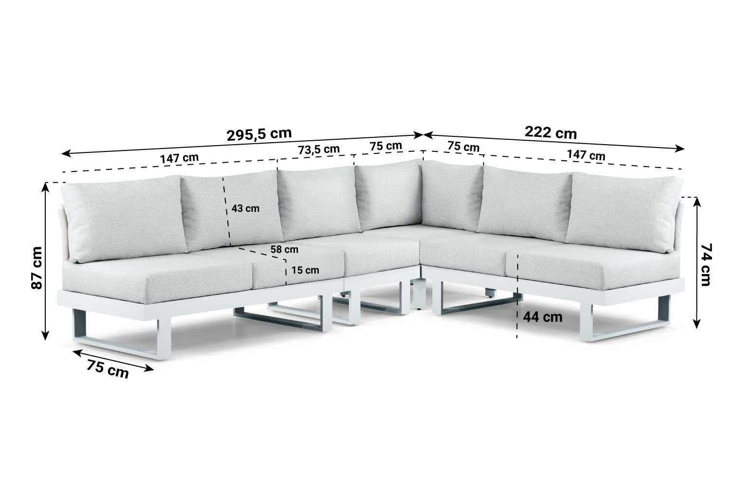 Lifestyle Lorenzo hoek loungeset 4-delig