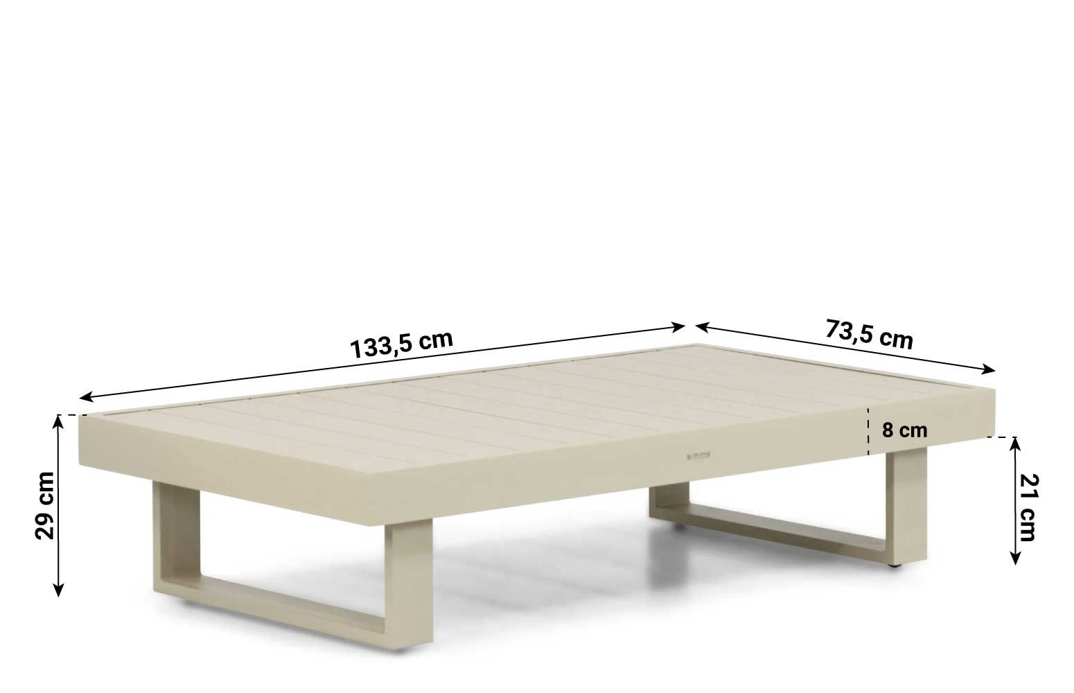 Lifestyle Lorenzo loungetafel 130 x 73,5 cm thumbnail
