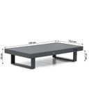 Tuintafel met afmetingen – rechthoekige tafel van antraciet aluminium en aluminium blad thumbnail