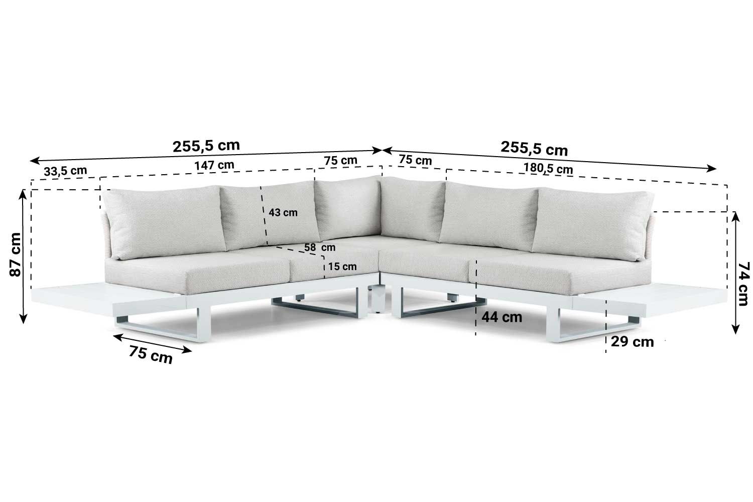 Lifestyle Lorenzo hoek loungeset 5-delig