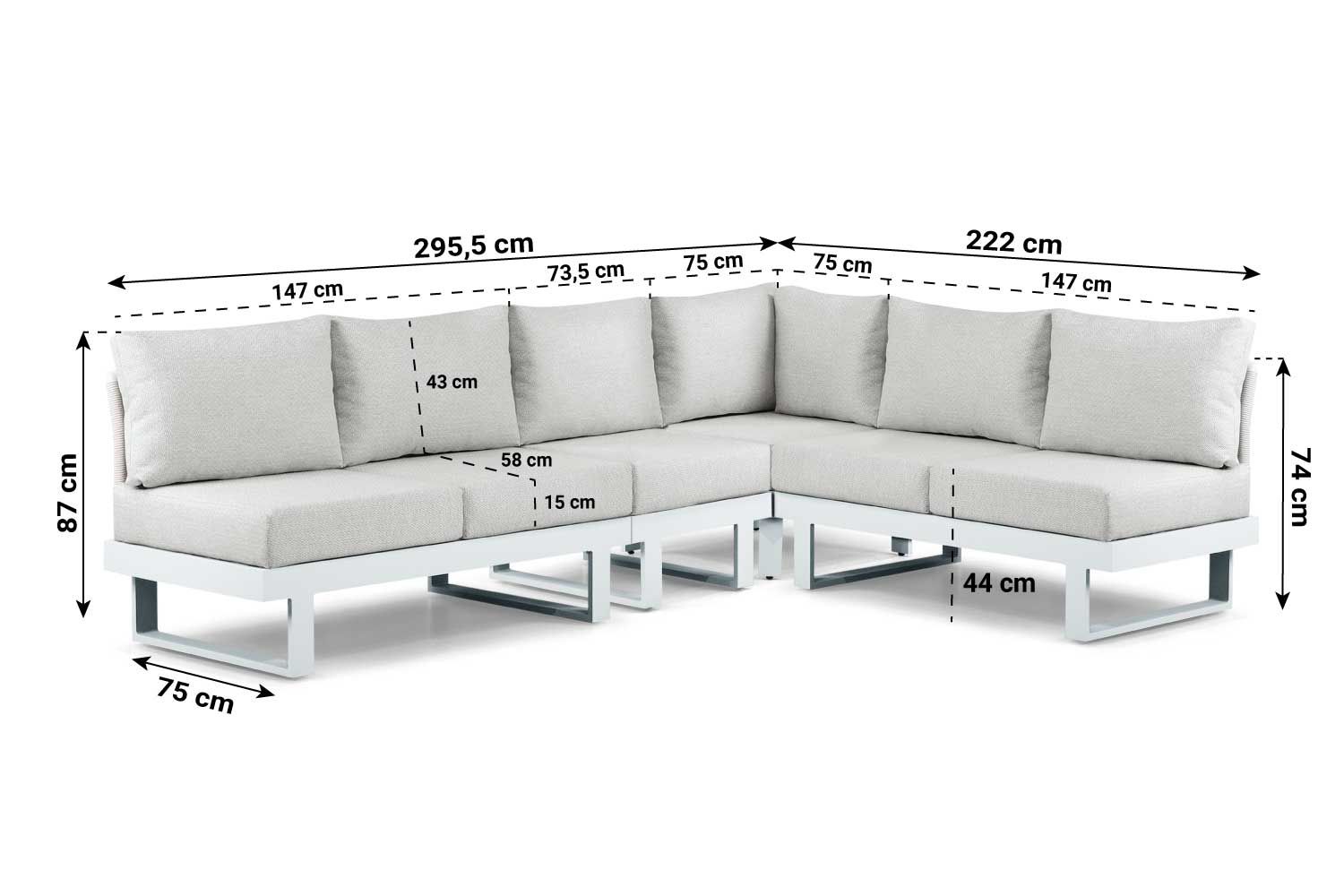 Lifestyle Lorenzo hoek loungeset 4-delig thumbnail