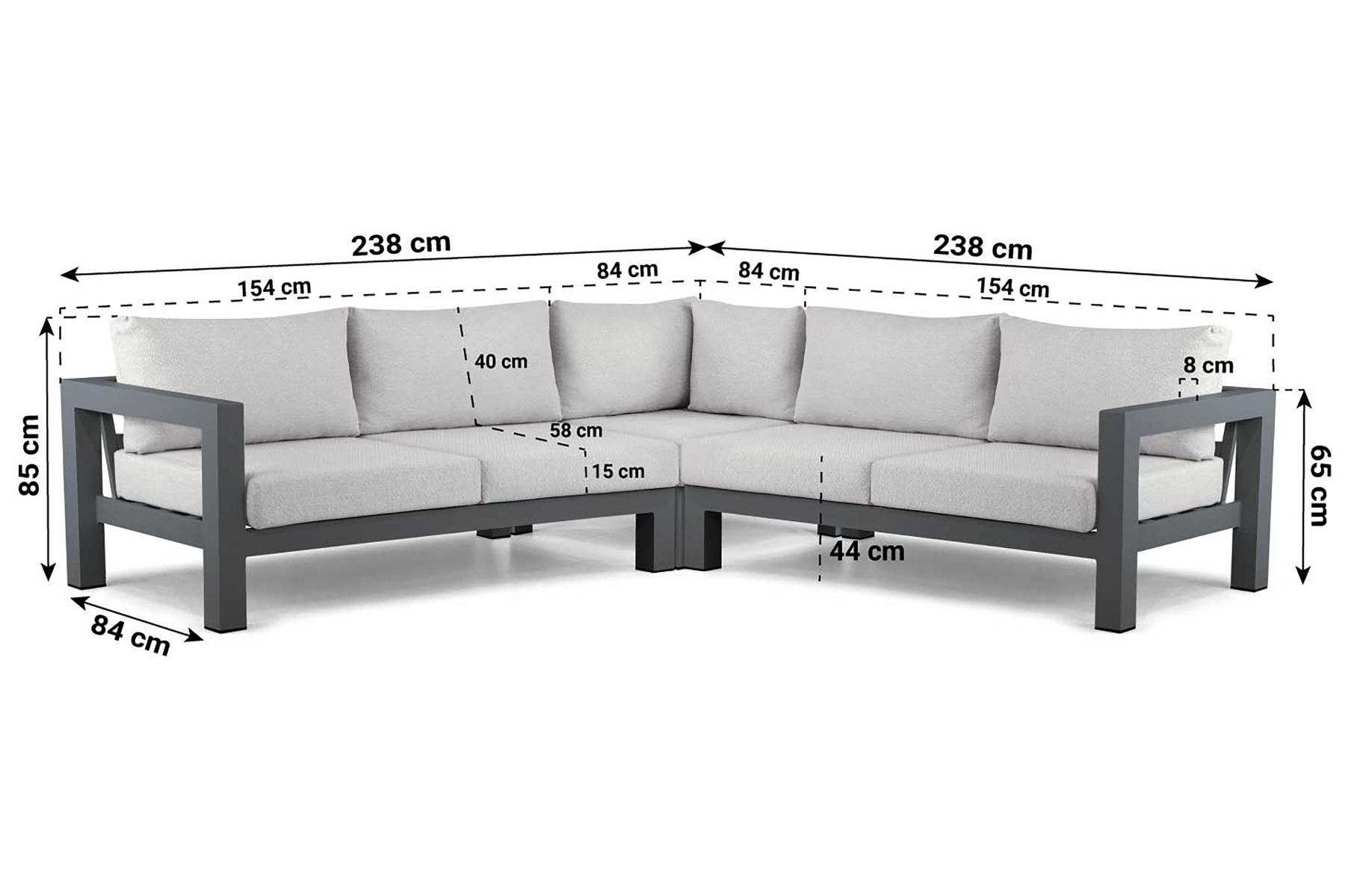 Lifestyle Luca hoek loungeset 4-delig