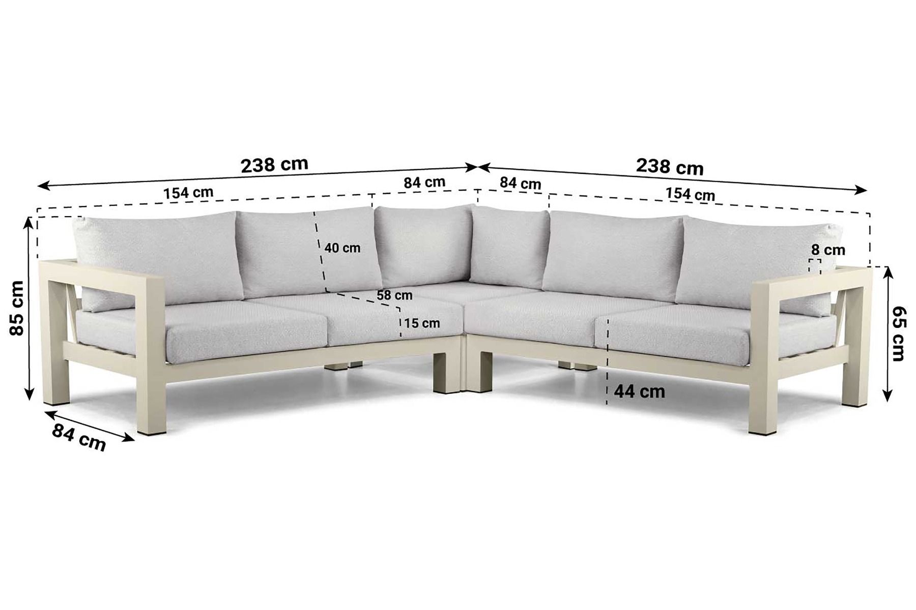 Lifestyle Luca hoek loungeset 3-delig