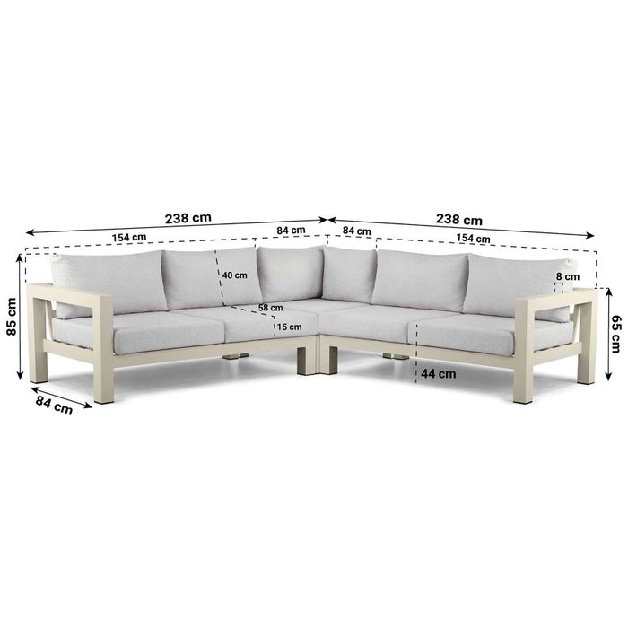 Lifestyle Luca hoek loungeset 4-delig