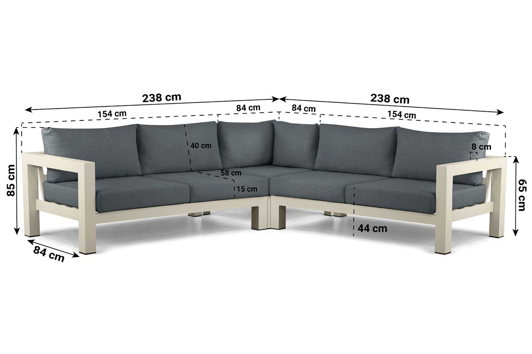 Lifestyle Luca hoek loungeset 3-delig