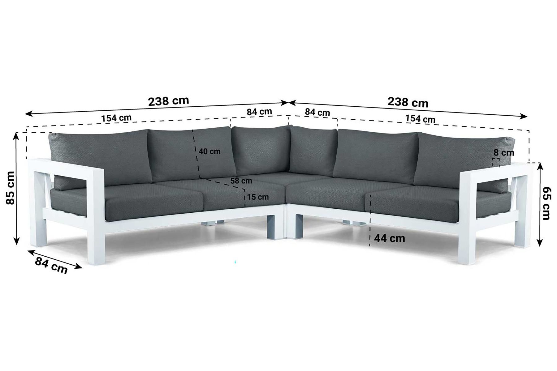 Lifestyle Luca hoek loungeset 4-delig