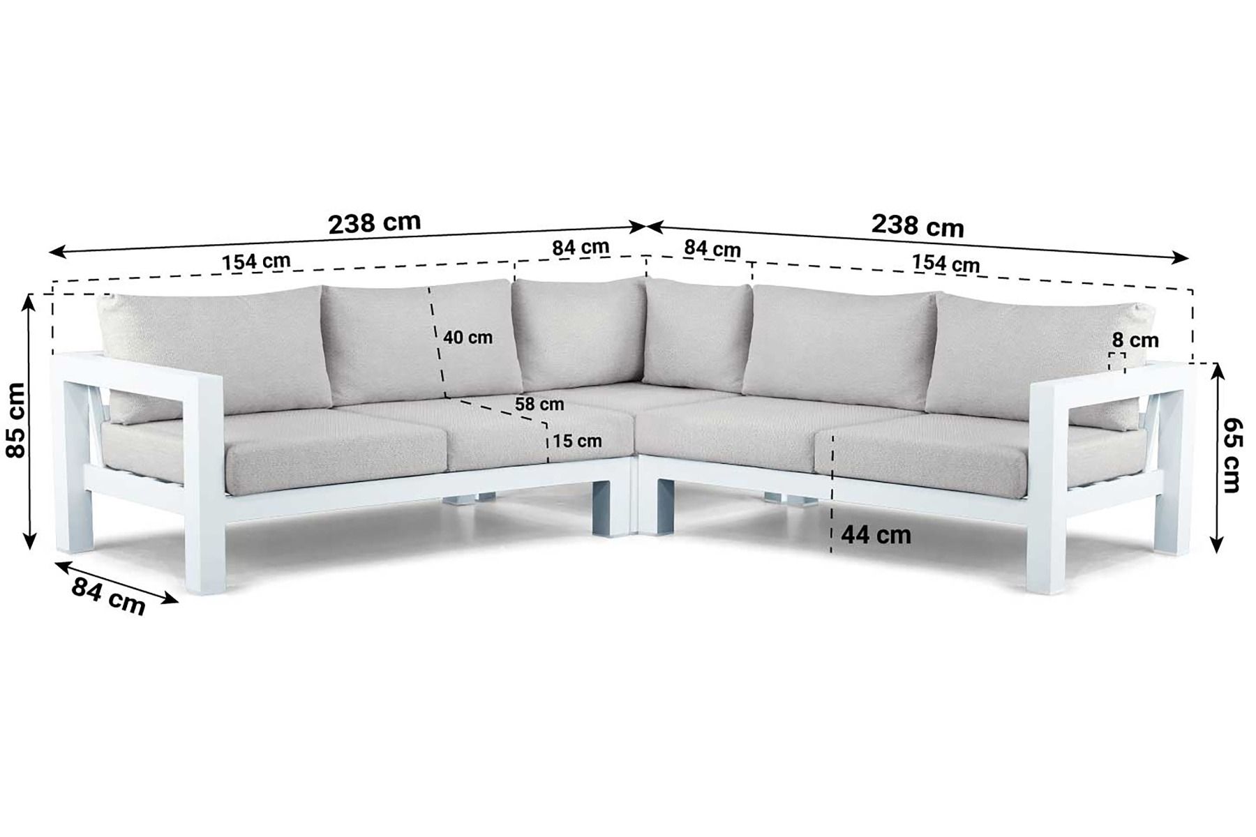 Lifestyle Luca hoek loungeset 3-delig
