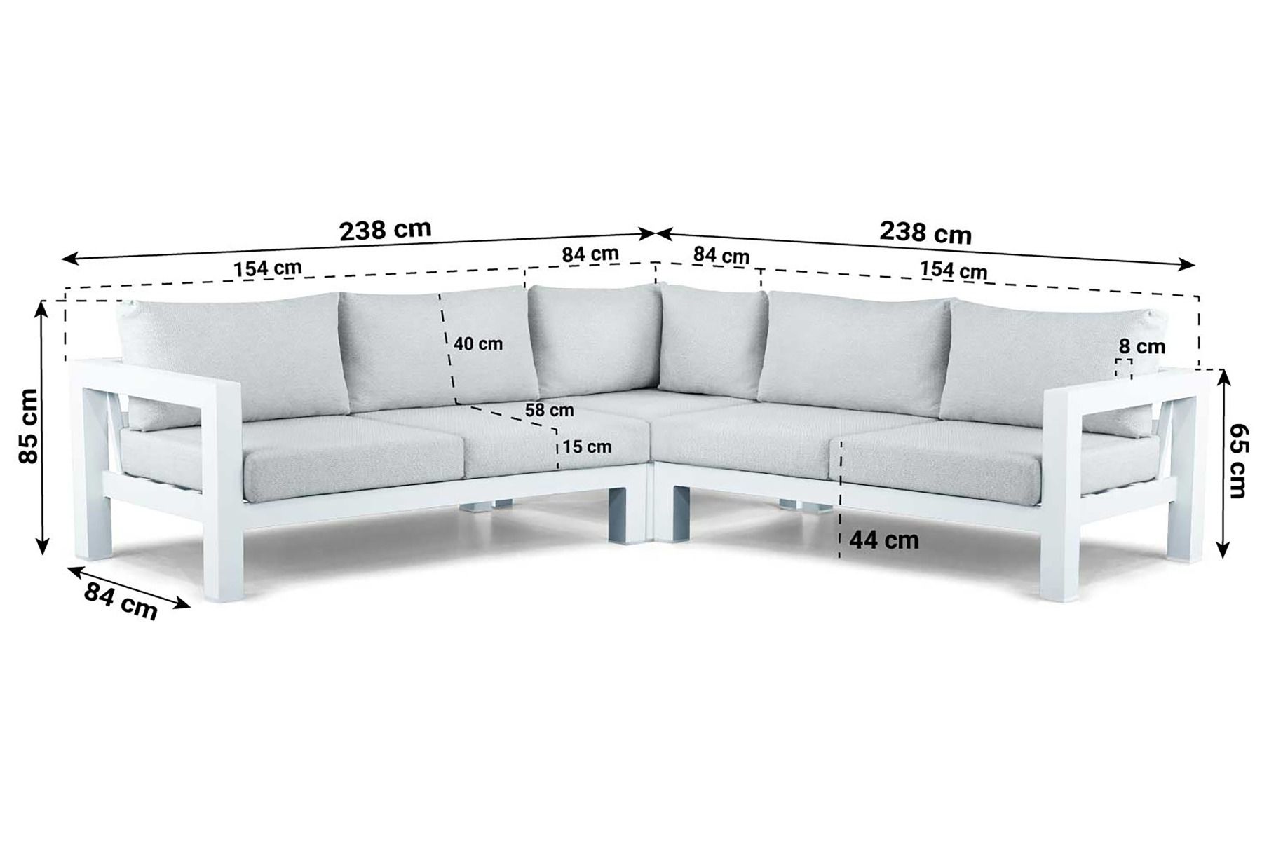 Lifestyle Luca hoek loungeset 4-delig