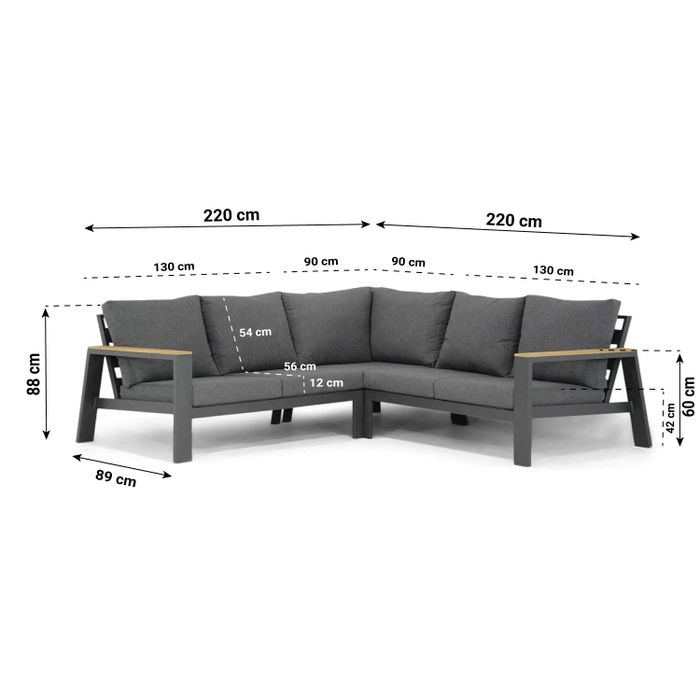 Lifestyle Marietta hoek loungeset 3-delig