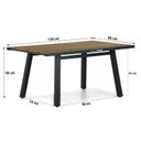 Lifestyle Marseille lounge/dining tuintafel 130 x 80 cm thumbnail