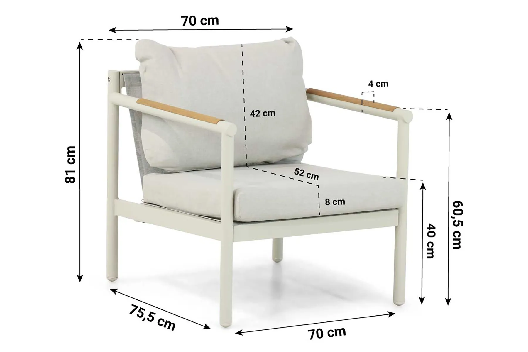 Lifestyle Norte stoel-bank loungeset 4-delig thumbnail