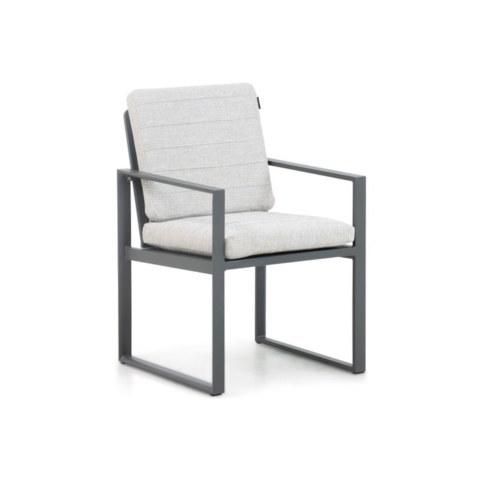 Dining tuinstoel met antraciet aluminium frame - Vooraanzicht