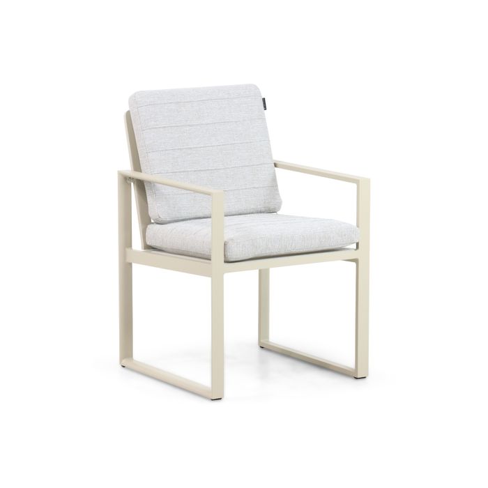 Dining tuinstoel met loft aluminium frame - Vooraanzicht