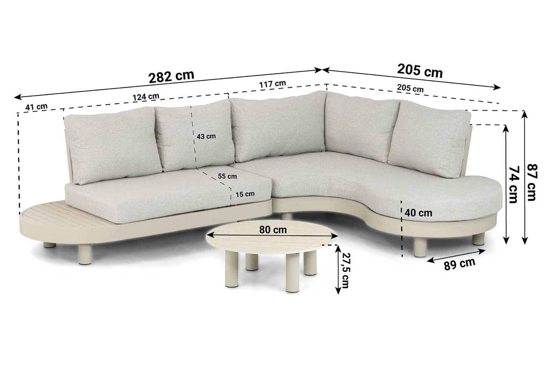 Lifestyle Organio organisch loungeset 3-delig