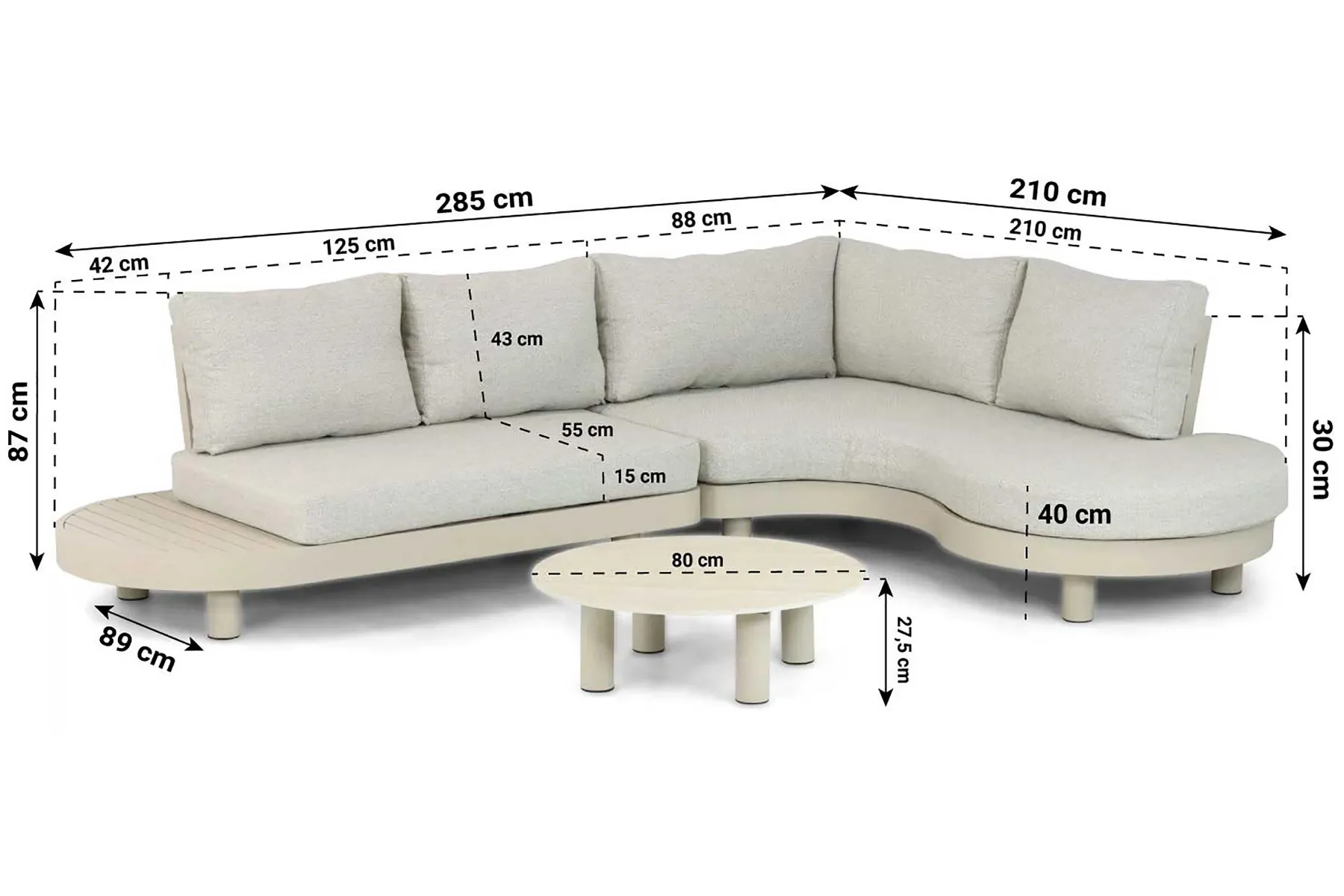 Lifestyle Organio organisch loungeset 3-delig