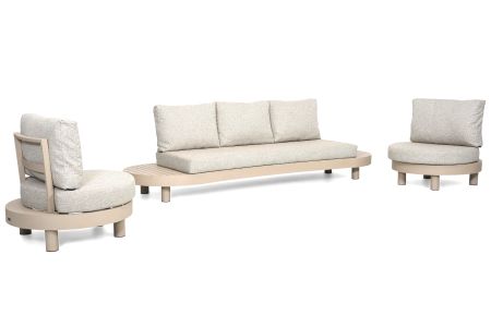 Lifestyle Organio stoel-bank loungeset 3-delig