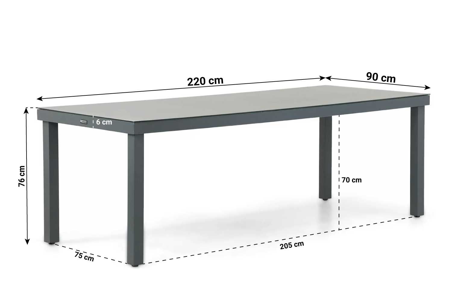 Lifestyle Stella/Porto 220 cm dining tuinset 7-delig thumbnail