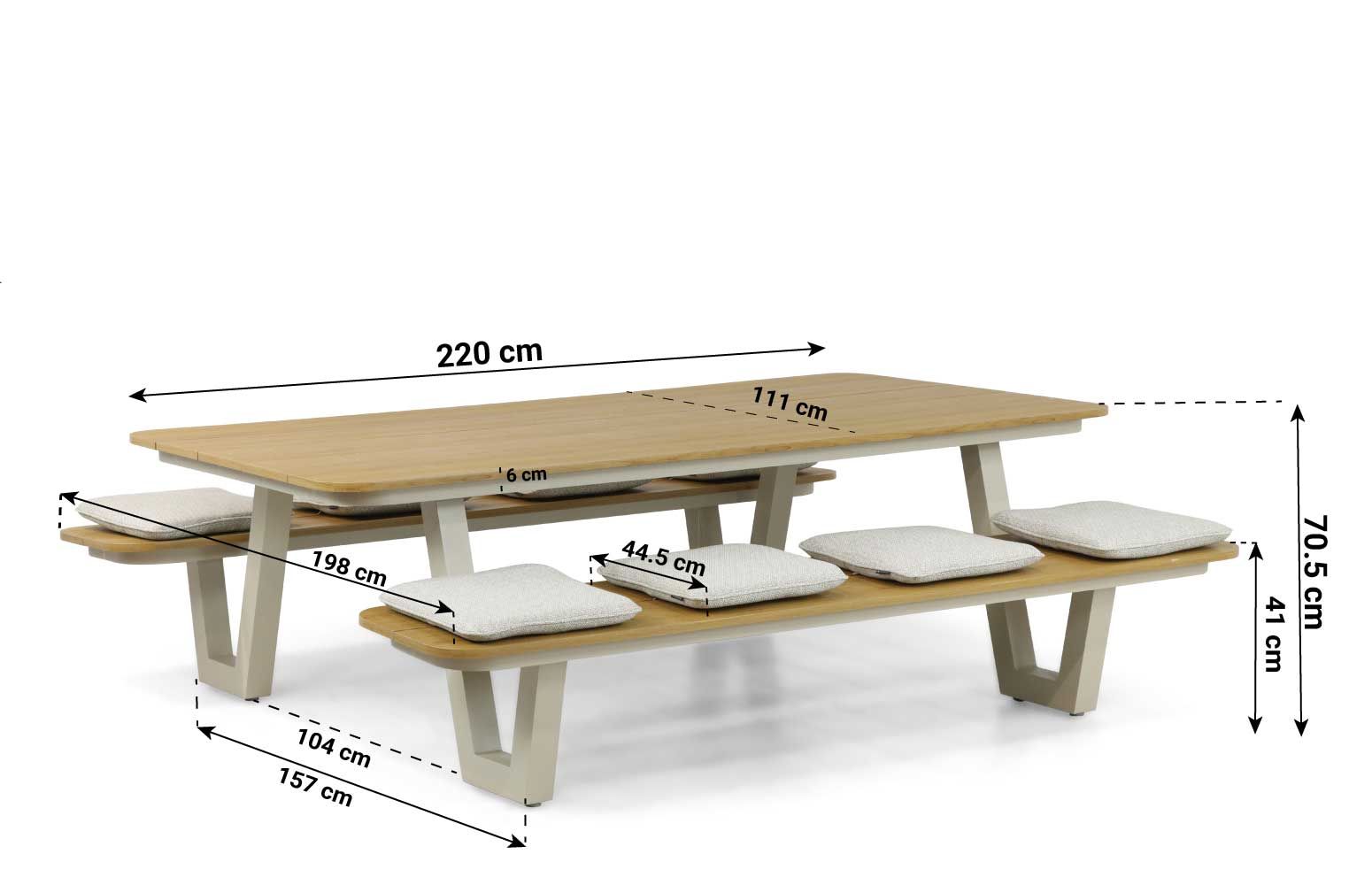 Lifestyle Rio picknicktafel