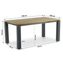 Lifestyle Verona/Riviera 180 cm dining tuinset 5-delig thumbnail