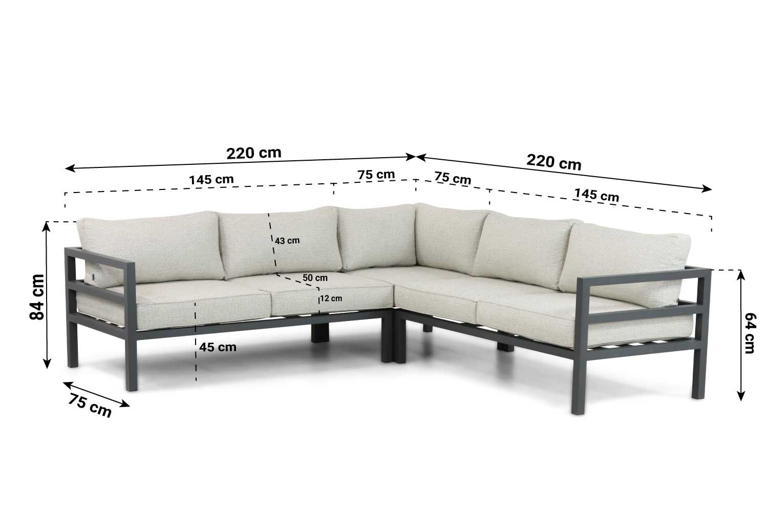 Lifestyle Rodenzo hoek loungeset 3-delig