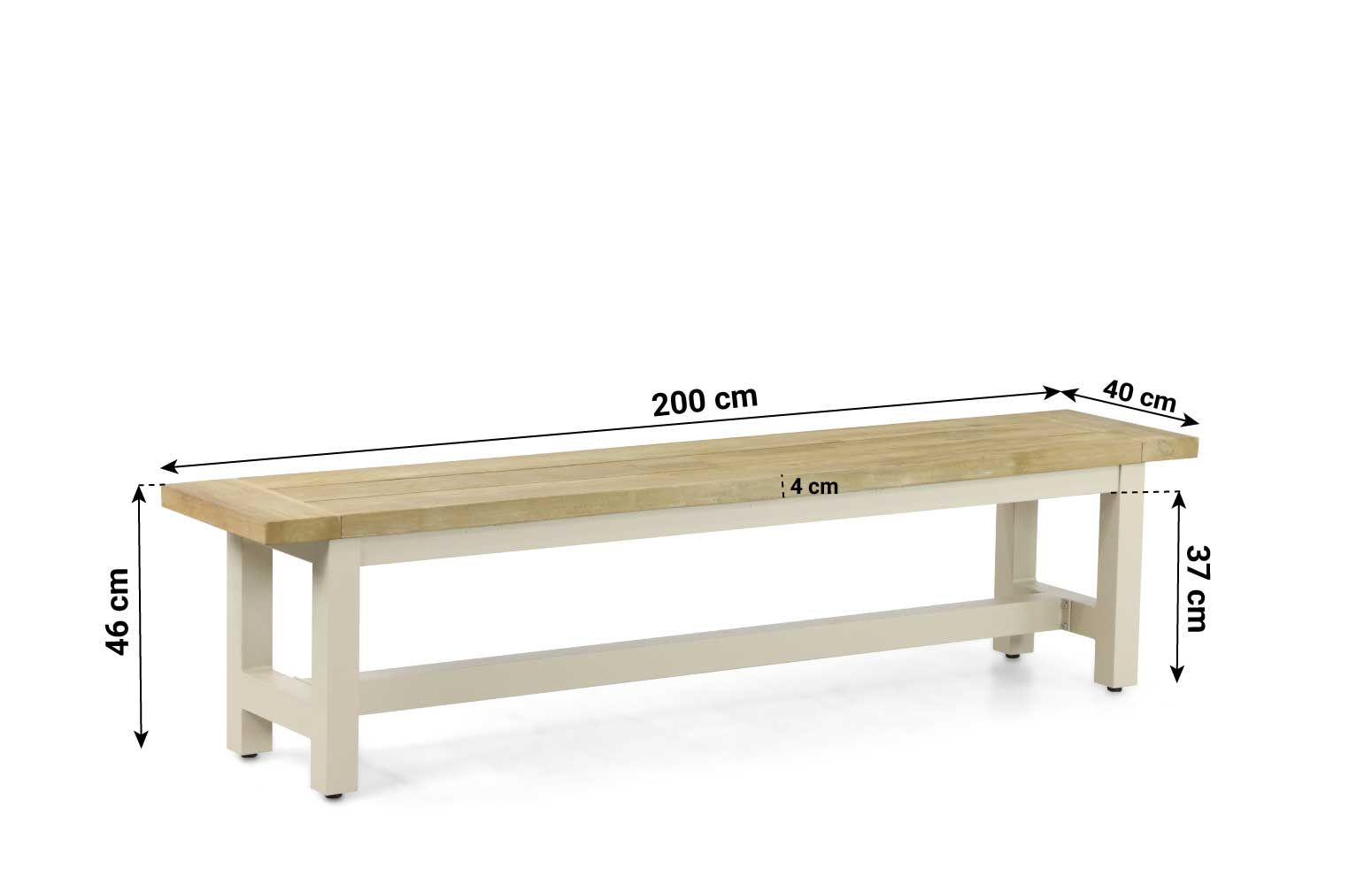 Lifestyle San Francisco picknickbank 200 x 40 cm