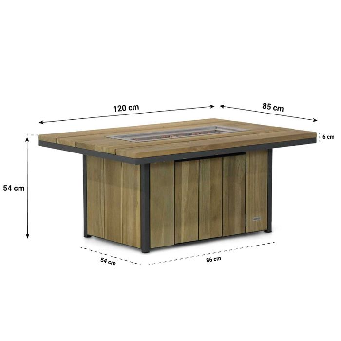 Santika Cinta/Seaside 120 cm loungeset 5-delig