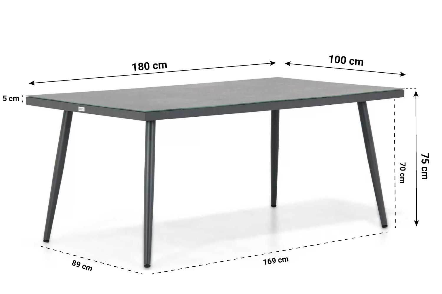 Coco Leonardo/Sophia 180 cm dining tuinset 5-delig thumbnail