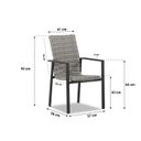 Lifestyle Upton/Graniet 300 cm dining tuinset 9-delig stapelbaar thumbnail