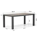 Garden Collections Buckingham/Valley 180 cm dining tuinset 5-delig thumbnail