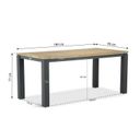 Santika Shadow/Veneto 180 cm dining tuinset 5-delig thumbnail
