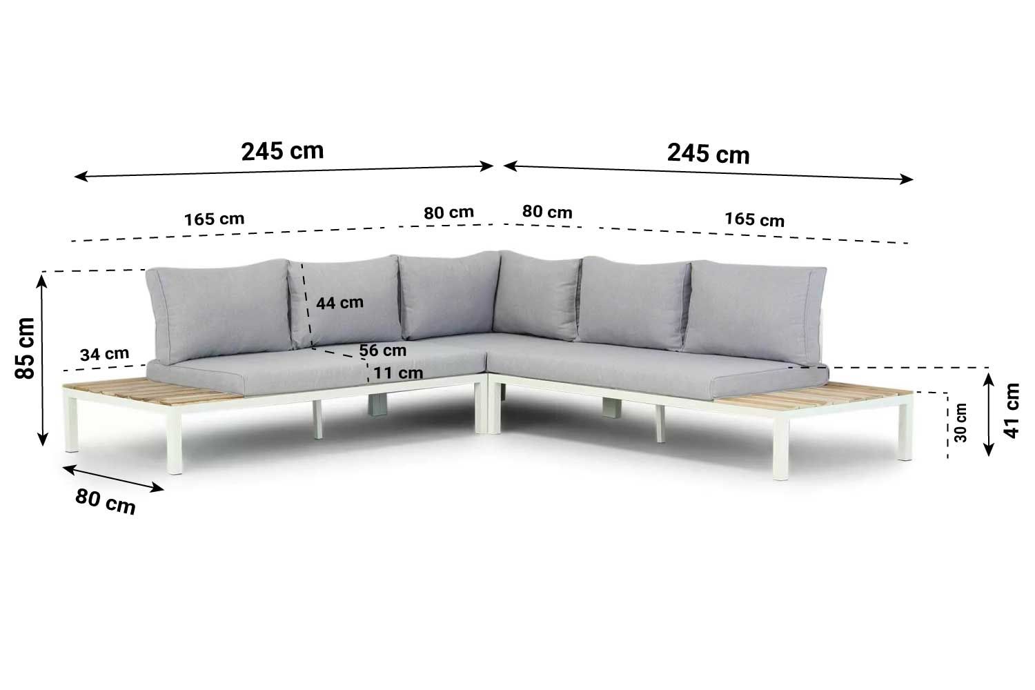 Lifestyle Vero Beach hoek loungeset 4-delig