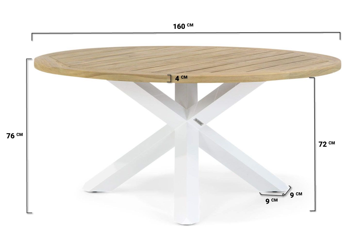 Lifestyle Brandon/Wellington 160 cm rond dining tuinset 7-delig thumbnail