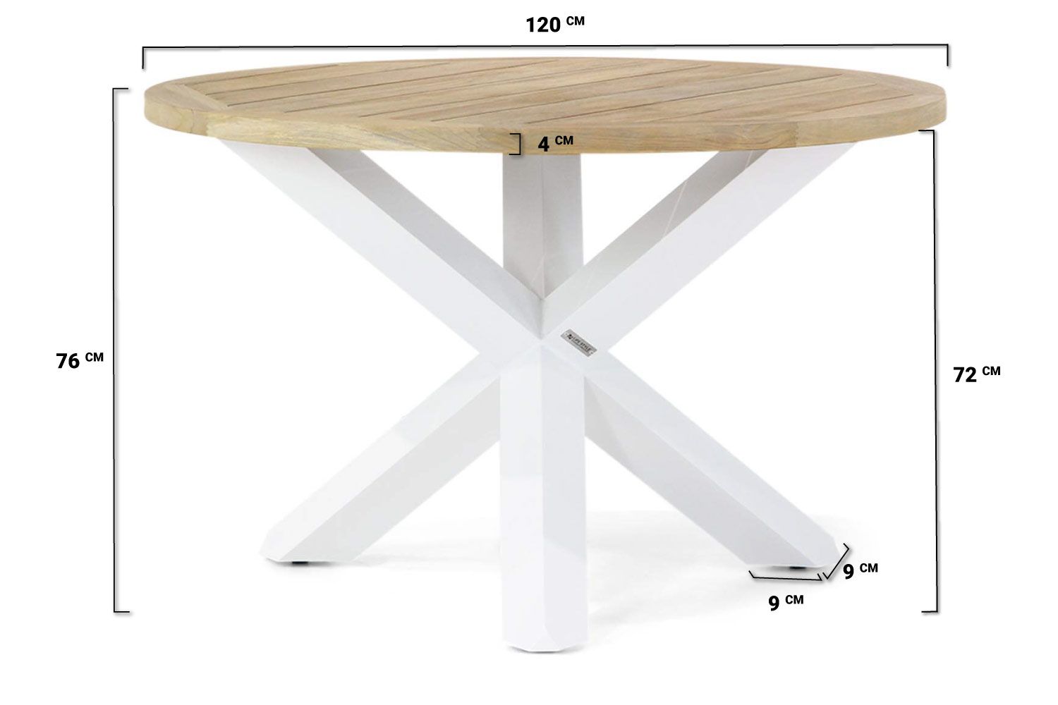 Lifestyle Ultimate/Wellington 120 cm rond dining tuinset 5-delig thumbnail