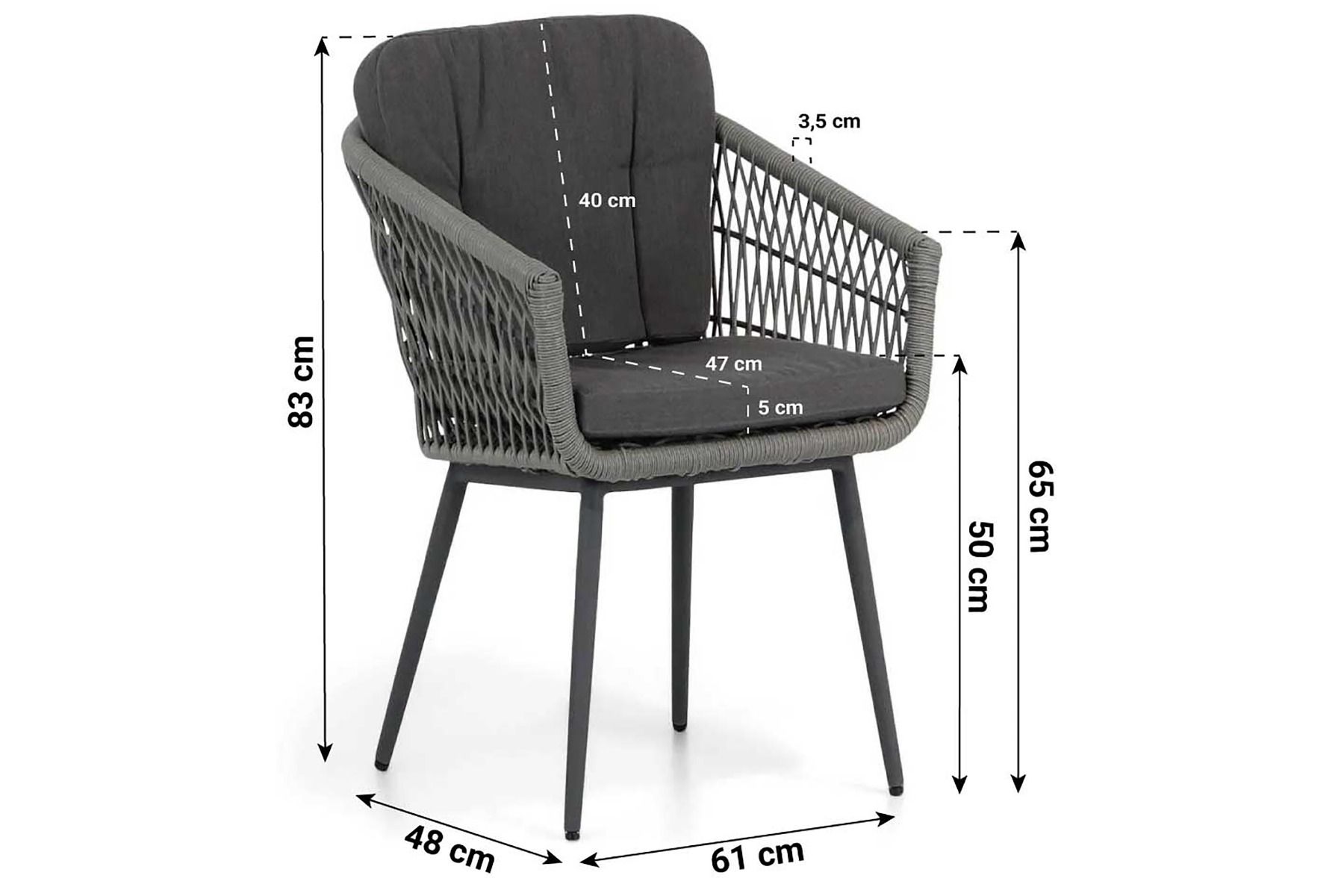 Lifestyle Western/Trente 260 cm dining tuinset 5-delig thumbnail